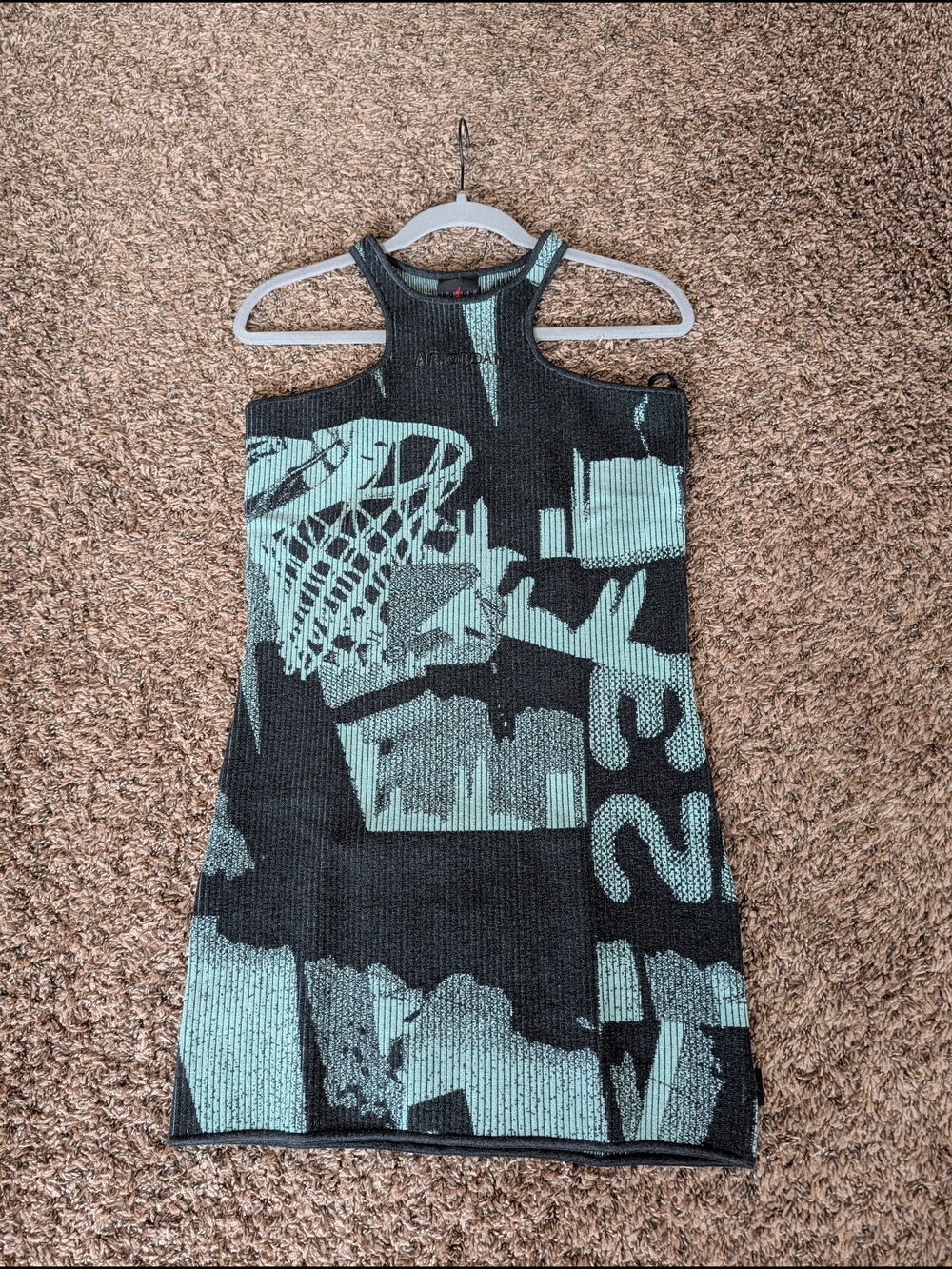 Jordan Knit Racerback Dress in Mint and Black